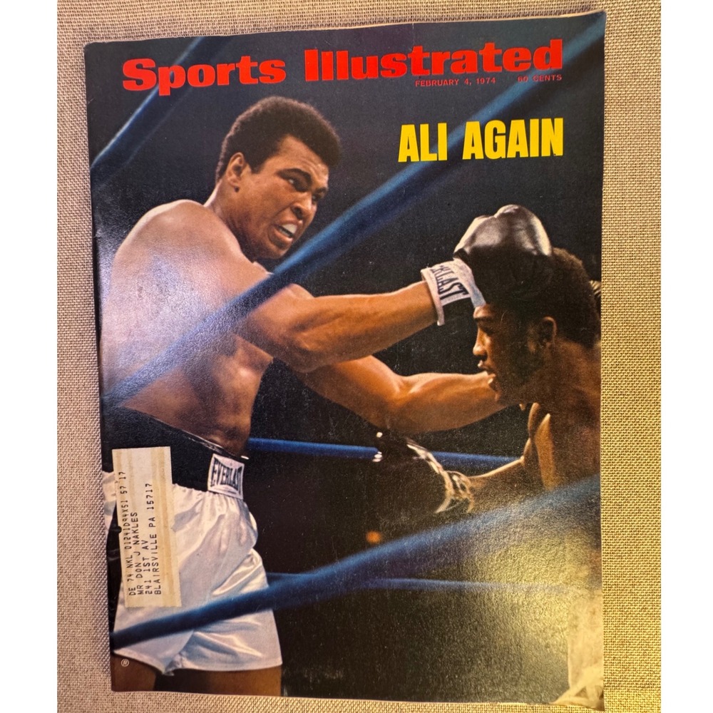 Sports Illustrated Feb 4 1974 Muhammad Ali vs Joe Frazier II Vintage Boxing Mag